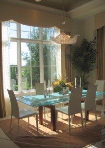 The dining room.
