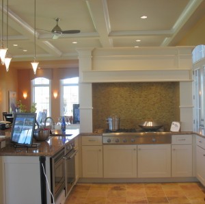 The kitchen was open to the family room.