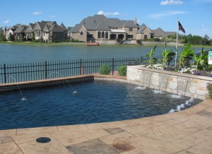 I think this was the only house with a pool at Homearama this year (correct me if you went and remember another one!).