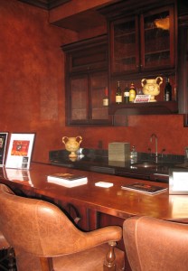 The bar off the hearth room.