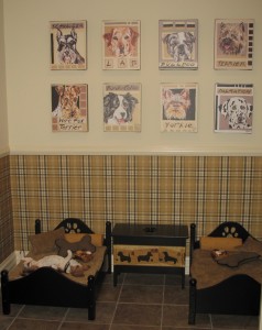 A fine room for Fido (see earlier post for more photos of this room for the pampered canine).