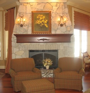Hearth room off kitchen.
