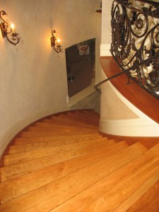 Staircase leading to lower level.