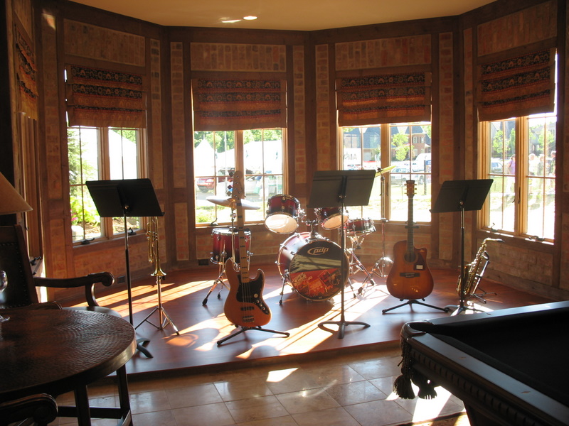 Lower level has a room just for your teenager's band to play!