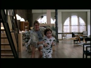 Isabel was trying to get Ben ready for school. Bad picture, but it shows the arched windows in the background.