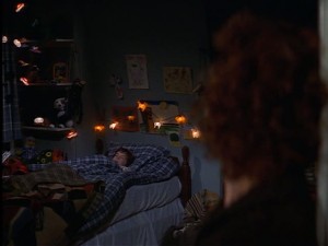 Ben's room in his mom's house.