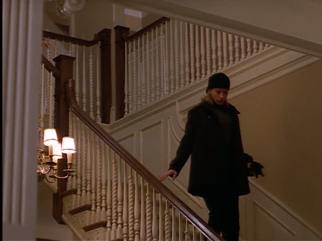 julia-staircase Isabel coming down Jackie's staircase.