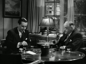 Sloan and Yardley in the den.