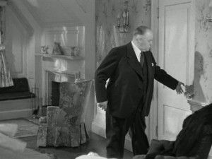 In this shot of Alexander Yardley leaving the bedroom, you can see the fireplace in it.