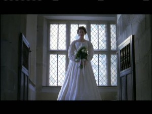 Jane in her wedding dress.
