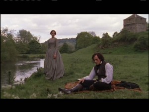 Jane and Rochester finally reunite. He is blind and "crippled" from his burns and tells her to leave unless she'll be his wife because he doesn't want her as his caretaker. She tells him she still loves him and will never leave again. I always get sniffly at this part!