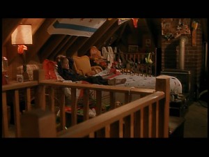 Kevin was sent to the attic for bad behavior.