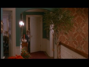 Kevin comes out of the attic to find the house empty and quiet.