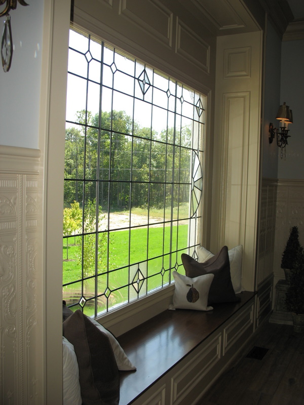 Window seat in the dining room.