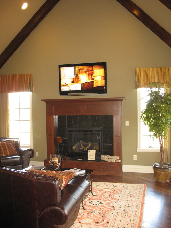 Hearth room off kitchen.