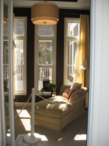 Sitting room off the master bedroom.