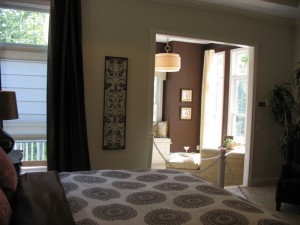 Looking into the sitting room off the master bedroom.