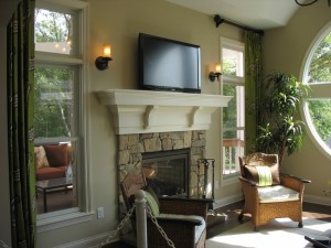 Hearth room off kitchen.