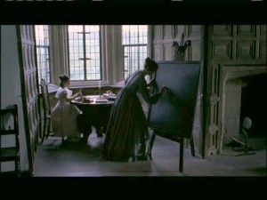Jane and Adele in the schoolroom.