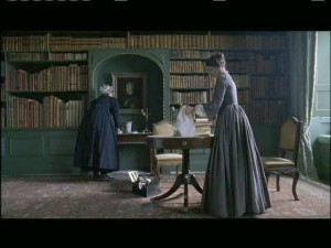Jane helps Bessie polish silver in her Aunt Reed's house.