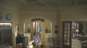 I was excited when Nora's smoke detector went off in one episode because the camera looked up to reveal these amazing ceilings!