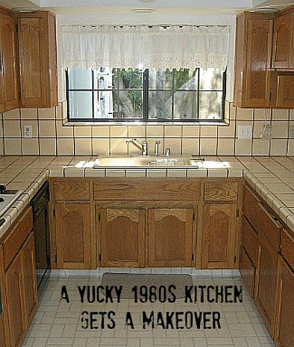 Carolyn's yucky 1980s kitchen before