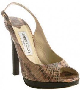 Jimmy Choo-snakeskin shoe