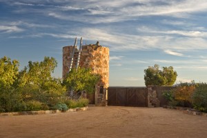 turret at the gate