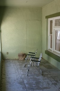 closed-up porch