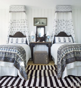 guest bedroom in beach bungalow