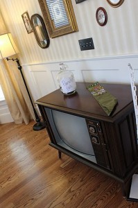 TV and penny jar for Paradise Falls