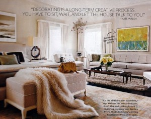 Kate Walsh's bedroom InStyle magazine