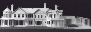Model of a house designed by Peter Cook