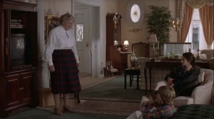 Mrs. Doubtfire-living room TV