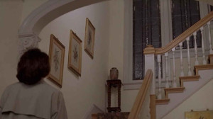 Sally Field-looking up stairs