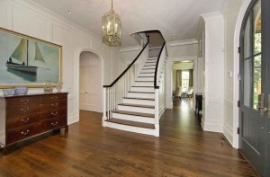 front entry and staircase of house