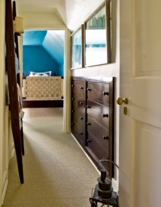 upstairs hallway of Bee Cottage