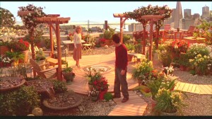 Mark Ruffalo-rooftop garden in Just Like Heaven