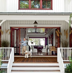 Dogtrot style home in South Carolina-open entry