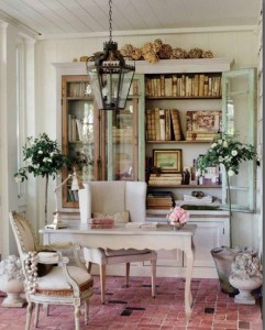 Patina Style sunroom work space