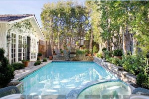 backyard pool-Santa Monica house