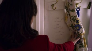 growth chart in pantry