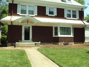 Oak Ridge Revival brick house before