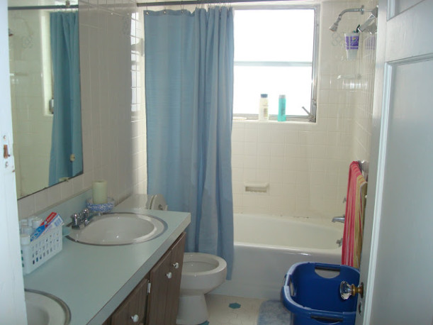 blue boys bath before