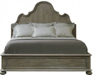 Belgian gray bed from Bernhardt