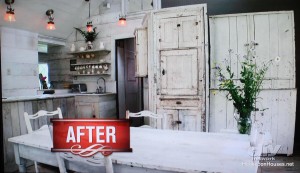 Christmas Cabin kitchen after
