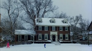 Planes Trains & Automobiles house in the snow