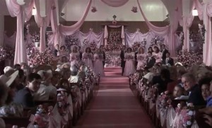 Shelby's pink wedding Steel Magnolias