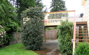 back of house and deck before