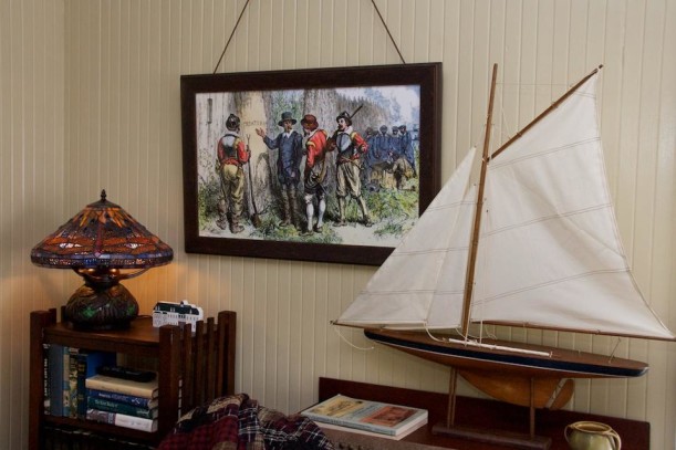 sailboat in Croatan Cottage